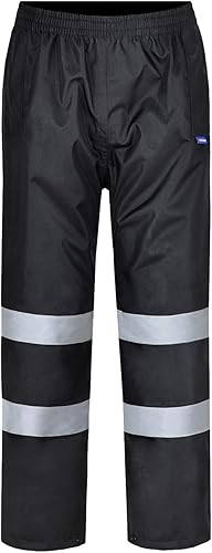 Miniatura 1 de AYKRM Pantalones de lluvia de seguridad de 4 colores Pantalones de lluvia reflectantes de alta visibilidad impermeable