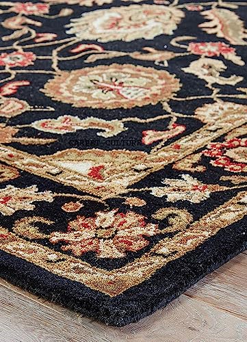 Image of Carpet Mahal Handmade Handwoven Tufted Made of 100% Soft Blended Wool Export Quality Carpets with 1 Inch Thickness (10x13 Feet) Color Multi