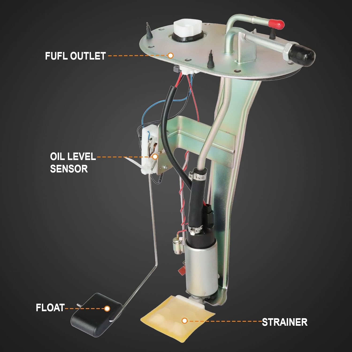 1995-2000 Fuel Pump Fit for Toyota Tacoma Base DLX SR5 Limited Pre Runner 1995-2000 2.4L 2.7L 3.4L V6 L4, Replace SP9002H 8332080308 w/ 232200C010 Sending Unit