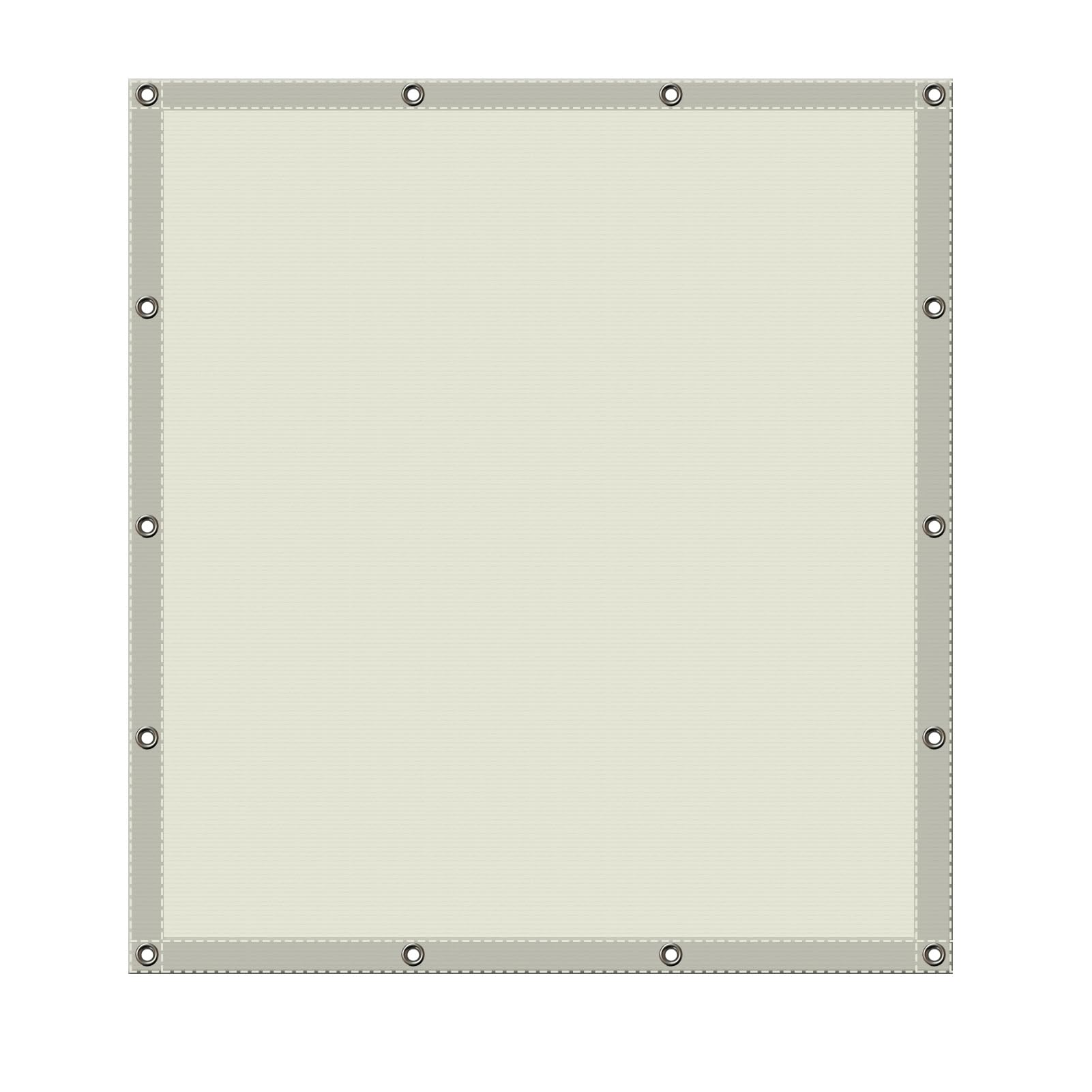GLDYTVF Waterproof Camping Tarp 1.4 x 3.5m Rectangle Canopy with Free Rope Weather Resistant Sunshade for Yard Backyard Lawn Plant Ivory Color