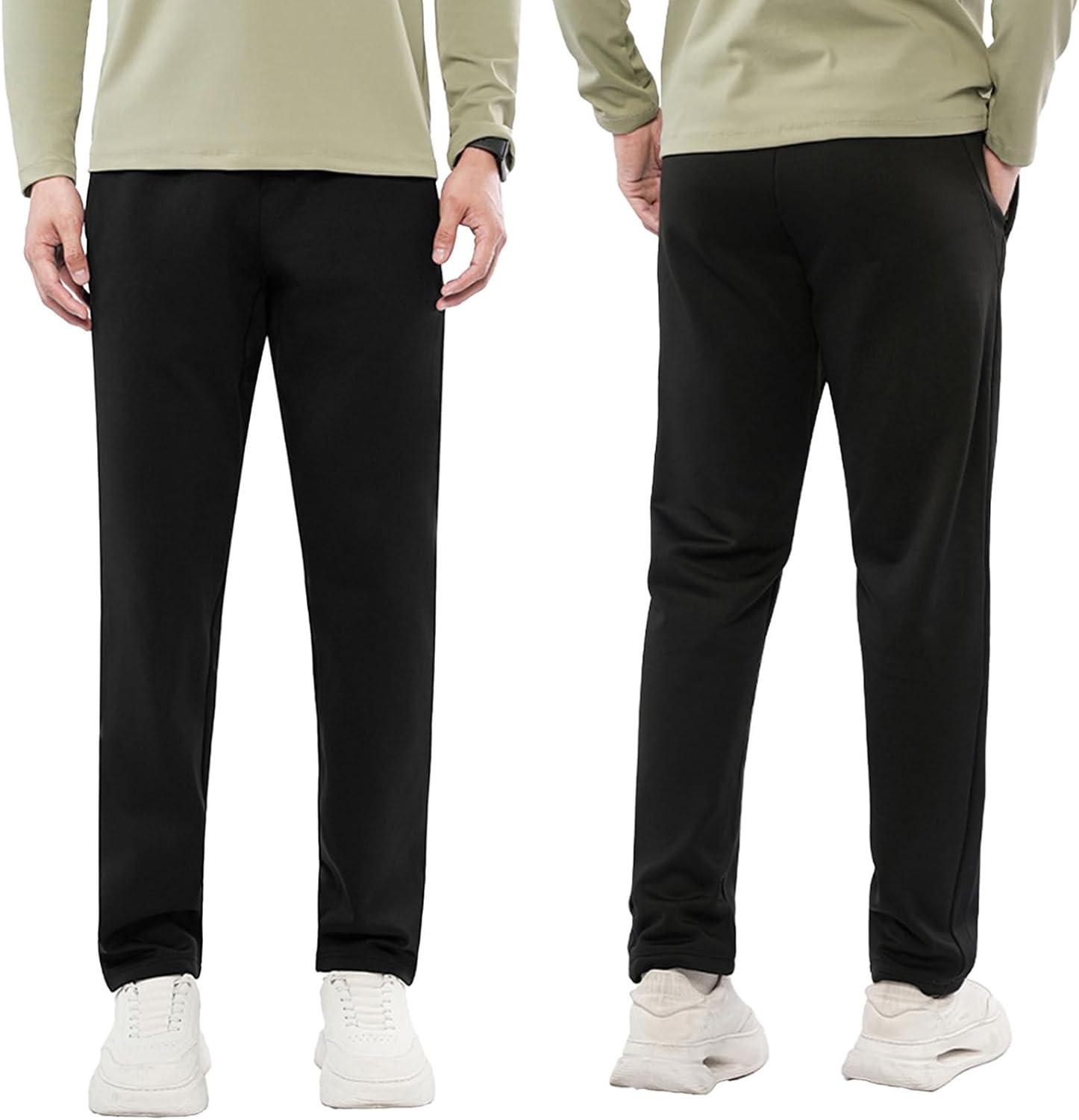 easyforever Men's New Fall-Winter Golf Active Business Outdoor Straight-Cut Trousers, Top Material Comfort Breathable