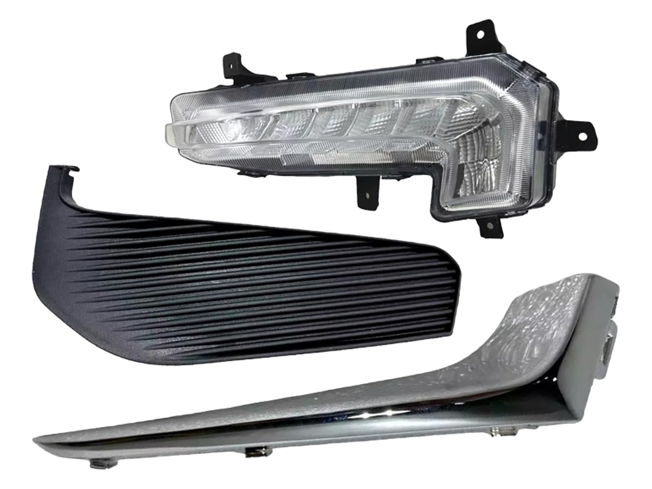 Texas E Parts 2016 2017 2018 Compatible With Chevrolet Malibu Front Bumper Daytime Running Light Lamp With Cover & Chrome Trim Left Driver Side