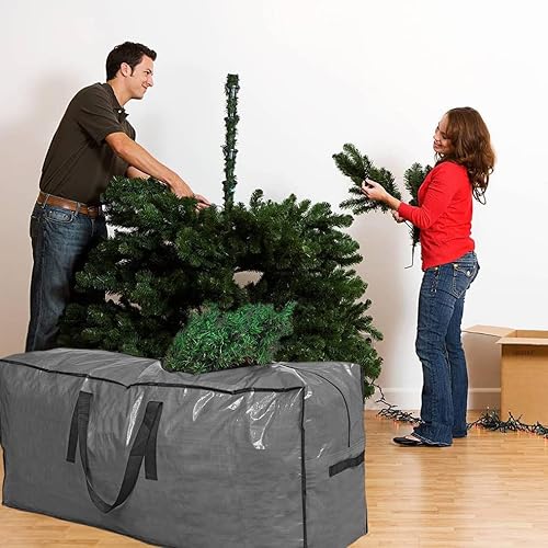 Miniatura 6 de Primode Bolsa de almacenamiento para árbol de Navidad  Caja de almacenamiento para árbol alto desmontado  Bolsa protectora para árbol de Navidad