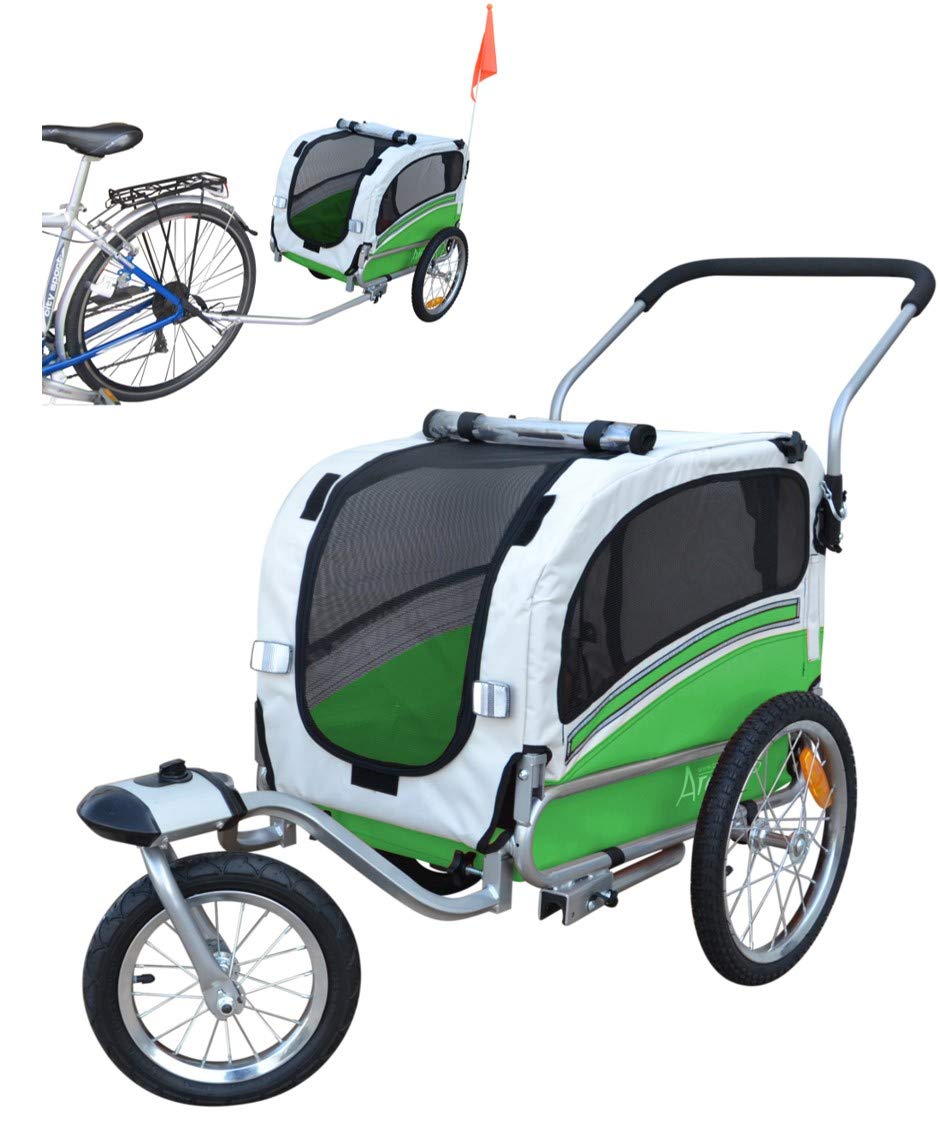 Remorque Kuma Orange - Pour vélo, poussette et animaux - Poussette pour