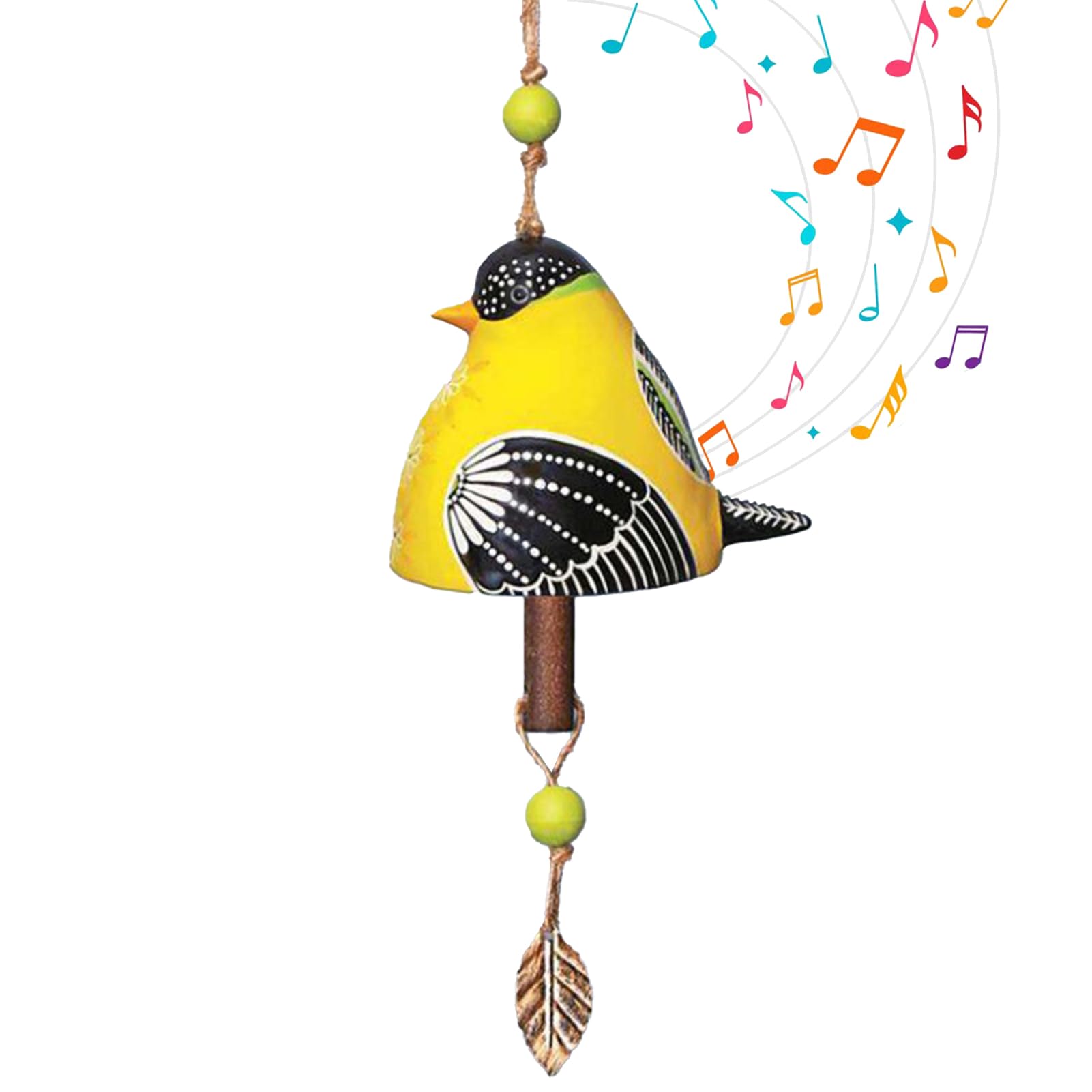 Carino scacciaspiriti in ceramica con uccellini, per esterni e interni, scacciapensieri commemorativi con toni melodici rilassanti, regali per la mamma, giardino, patio, balcone, decorazione