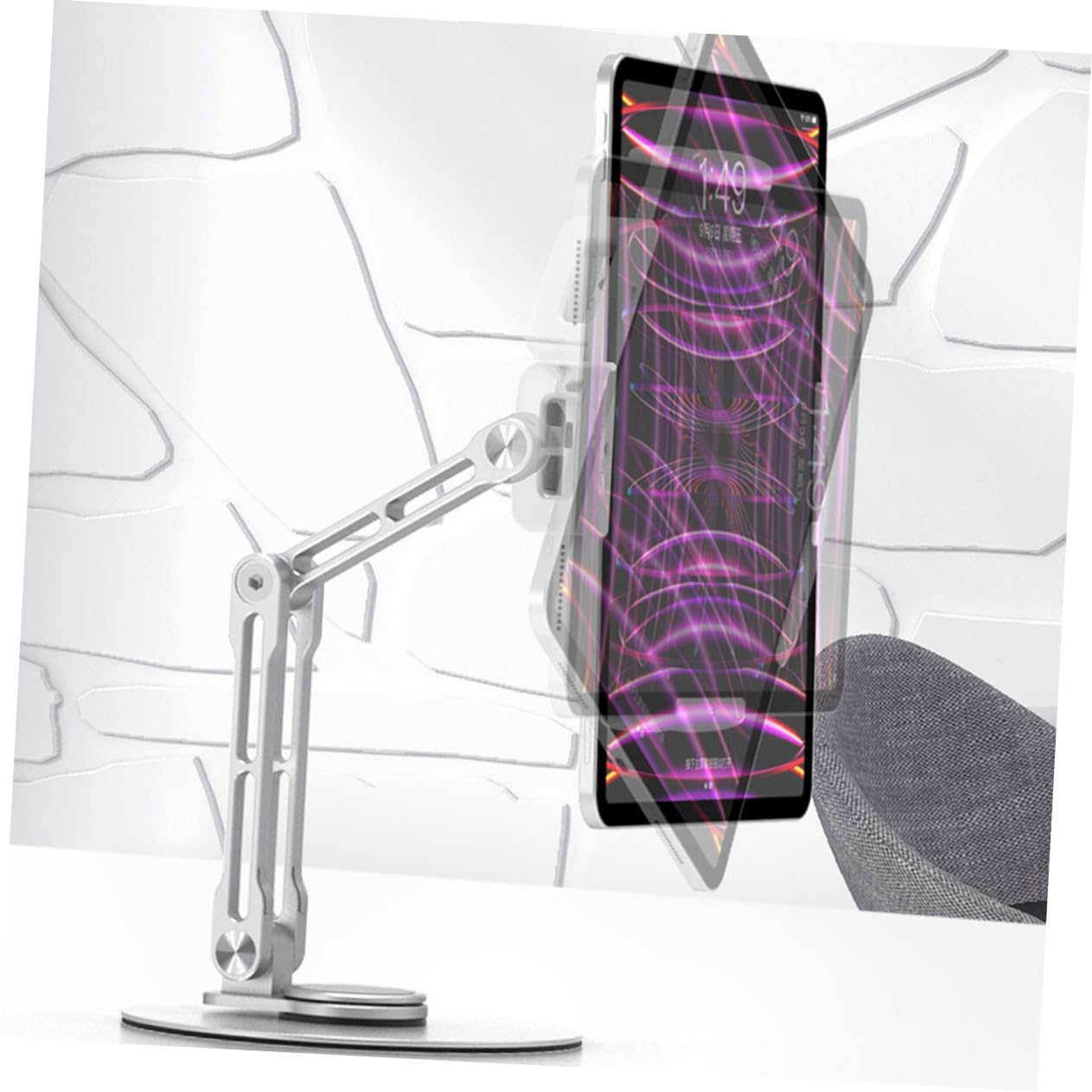 BESPORTBLE Support de Tablette Pliable Réglable Support de Bureau Stable pour Tablette Design Compact et Rangement Facile