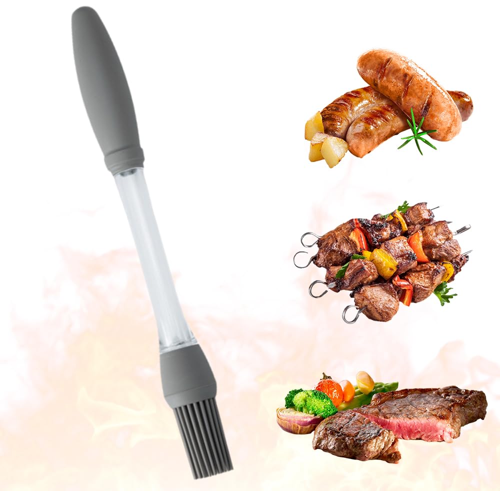 2PCS Silicone Oil Brush Basting Pastry Brush for Grilling BBQ Baking,2025 Silicone Oil Brush Basting Brush for Cooking,Pastry Brushes for Baking