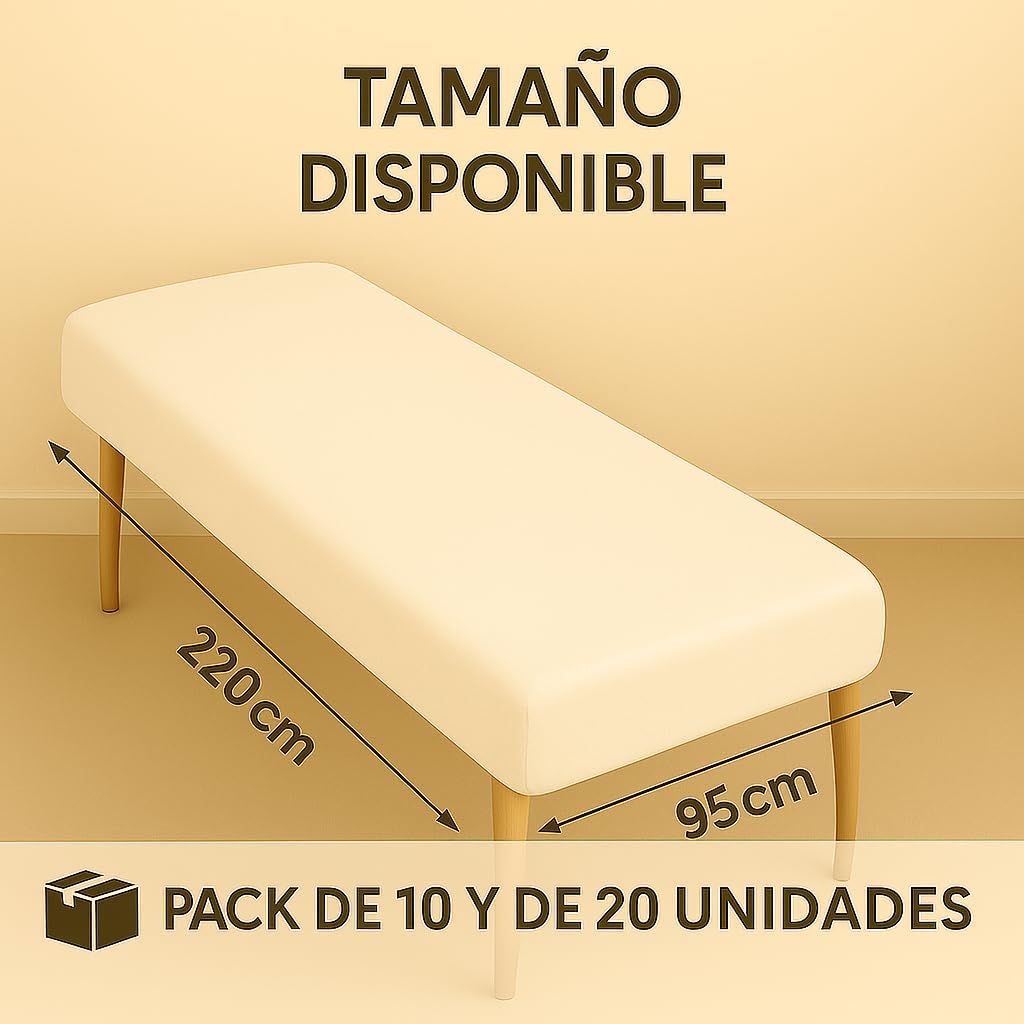 Sábanas Desechables 95x220cm - 20u - Camilla Masaje Plegable - Sabanas Blancas - Camilla Tattoo - Camilla Estetica - Sabanas Desechables Masaje - Sábanas Camillas Masaje - Sabana Desechable - Estetica