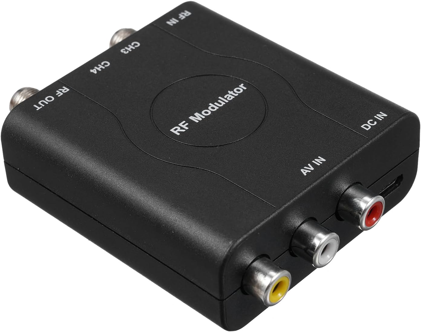 NANZU Signal modulator, RF Modulator AV to RF Converter NTSC CH3/CH4 Channels Video Input Adapter for TVs with Analog Signals Professional HD VHF Demodulator Converter for CATV System