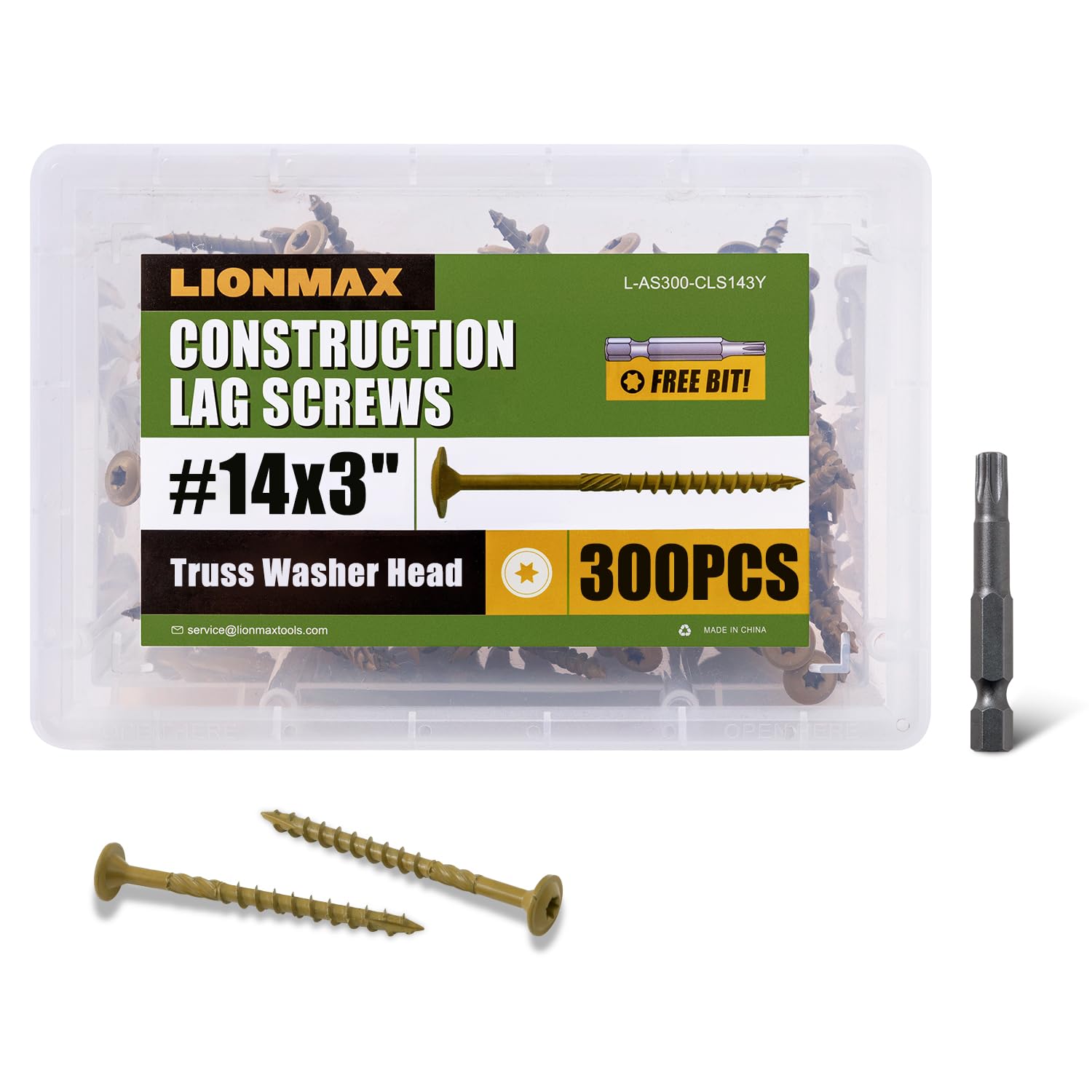 LIONMAX Lag Screws - 5 Inch, 50-Pack -32