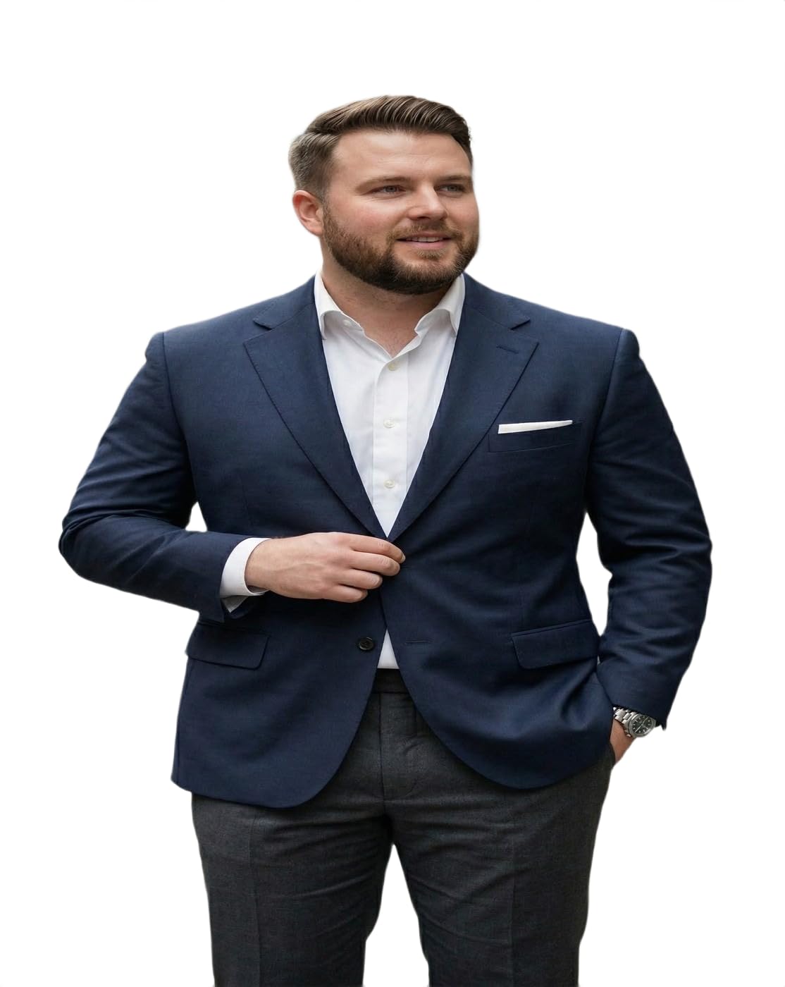the classic togs Men's Formal Blazer, Navy Blue Blazer for Men-picture-33