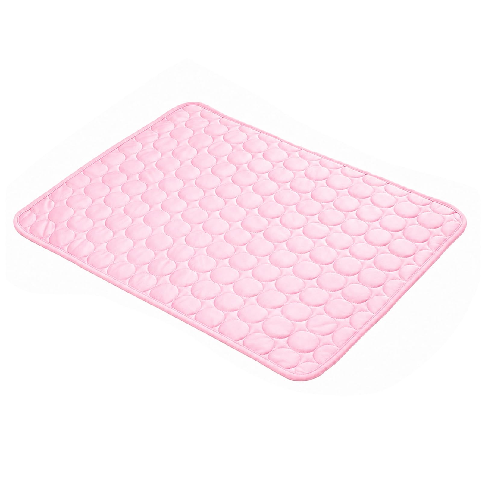 Pelsbarn Dog Cooling Mat, Gel-Free Self Cooling Pet Pad, Machine Washable Foldable Summer Cooling Blanket for Dogs & Cats, Breathable Mat for Crate, Sofa, Bed, Car & Travel (Pink, S (50 x 40 cm))