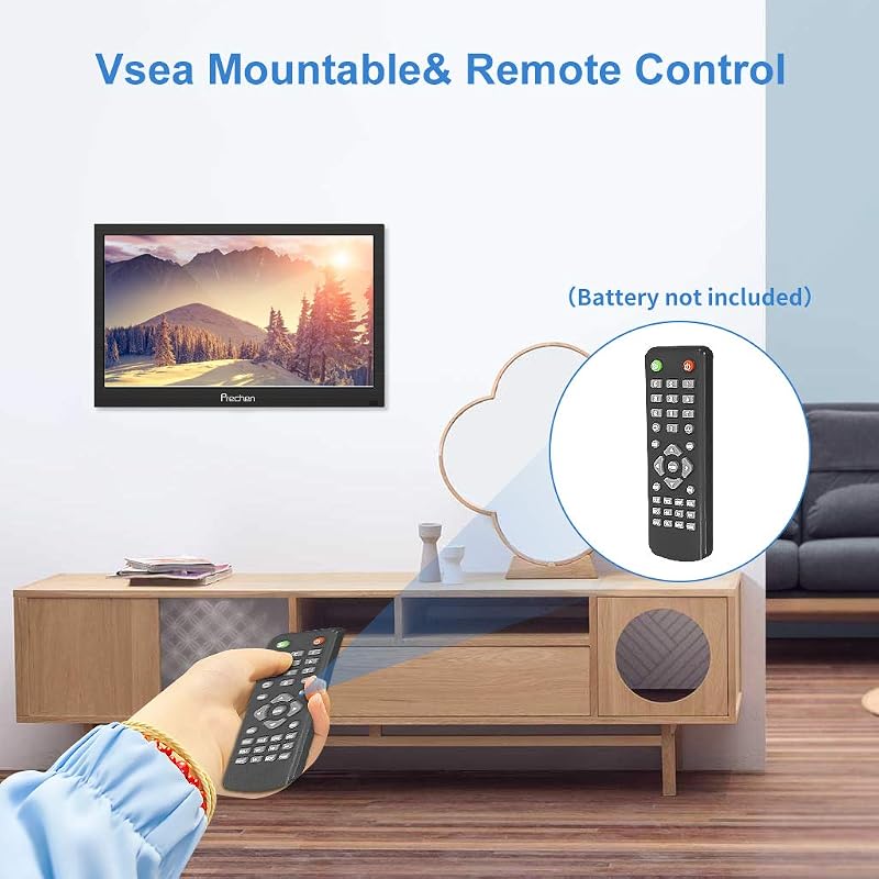 Prechen 11,6" hordozható monitor HD 1366x768 HDMI VGA AV BNC csatlakozóval