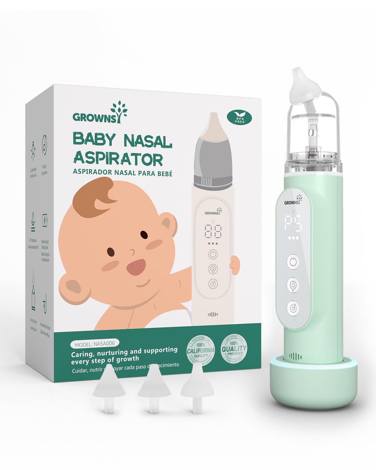 GROWNSY Nasal Aspirator Upgraded