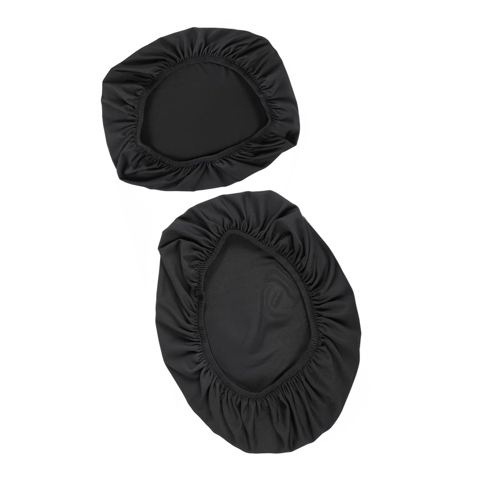 NEWFT 2pcs Toilet Cover Set with Soft Edges for Most Toilets Machine Washable Polyester Cloth Anti Toilet Tanks Cover with Elastic Design