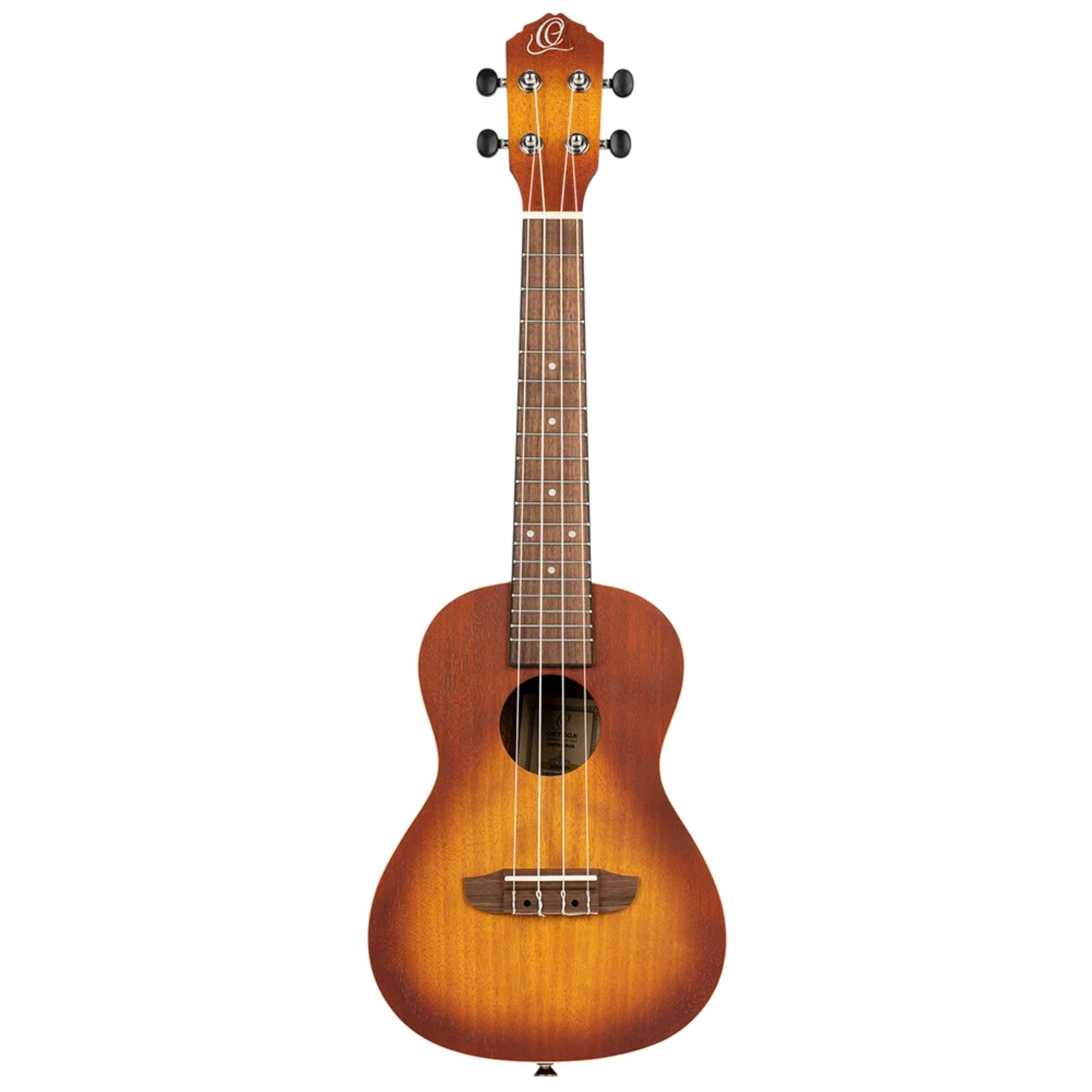 Ortega Guitars Akustyczne Ukulele Koncertowe – Seria Earth – Okoume, Kolor Brązowy (RUDAWN)