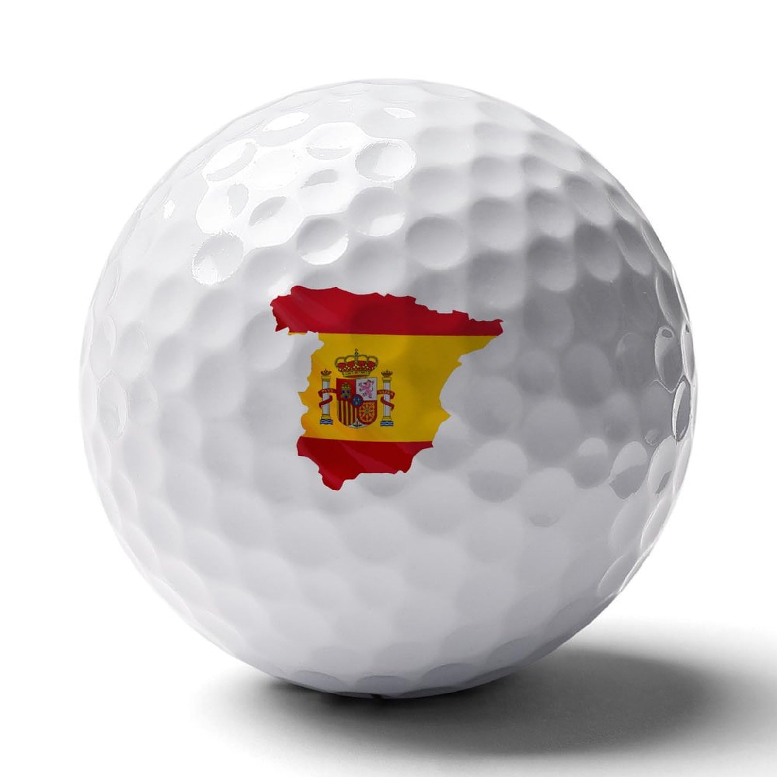 Spain Flag Map Funny Cute Golf Balls Professional Ultimate Performance Golf Ball Best Gift for Father Husband Son, xzdhm434