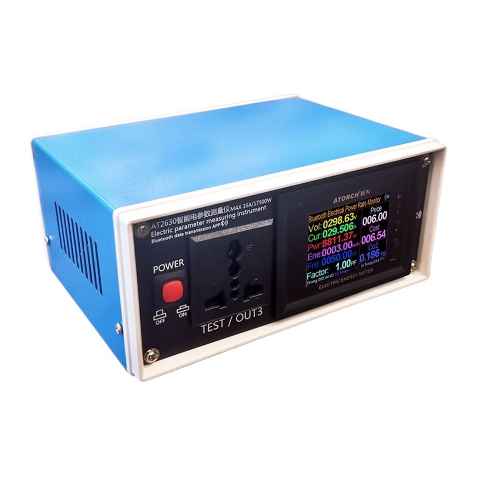 Instrument de mesure intelligent des paramètres électriques, wattmètre, numérique, ampèremètre, voltmètre Mesure de résistance