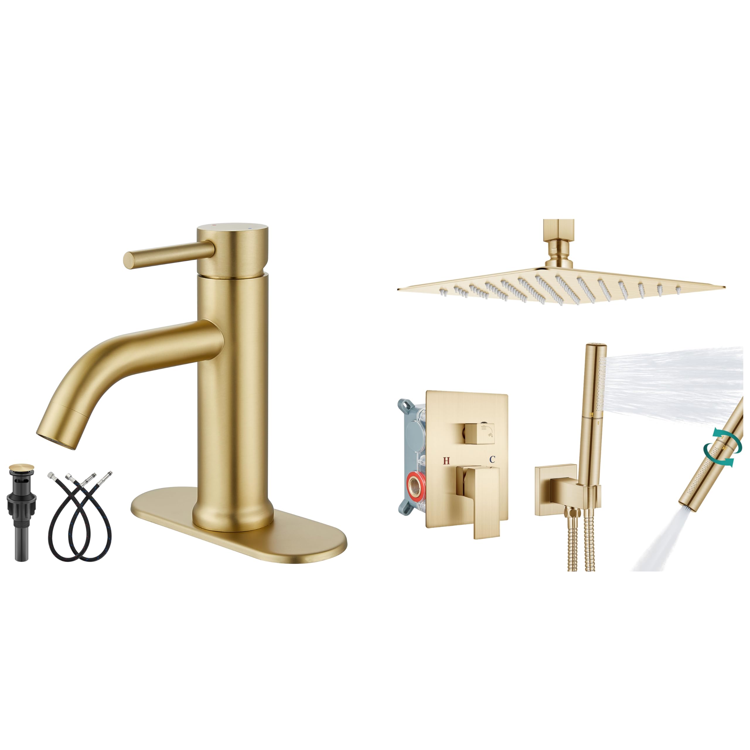 Jnfidosr Bathroom Faucet Ceiling Mount Shower System