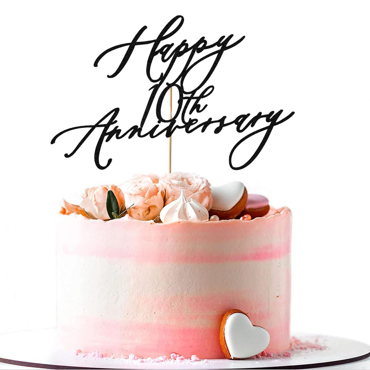 【値下げしました】Happy Together 10thAnniversary Amazon.co.jp: Happy 10th Anniversary ケーキトッパー 結婚10周年