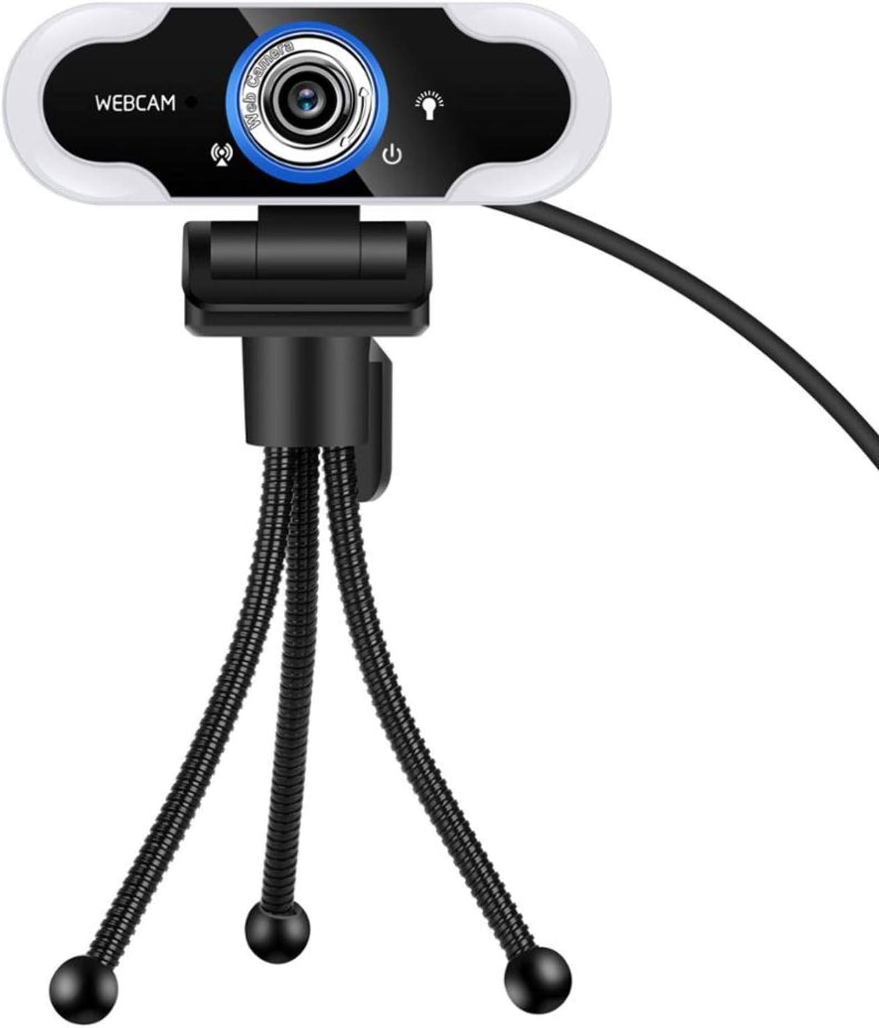 Webcam New Fill Light Web Camera1080 P Full H D Webcam2 M P Conference P C Camerawith Microphonefor Live Broadcast Video Usb Webcam