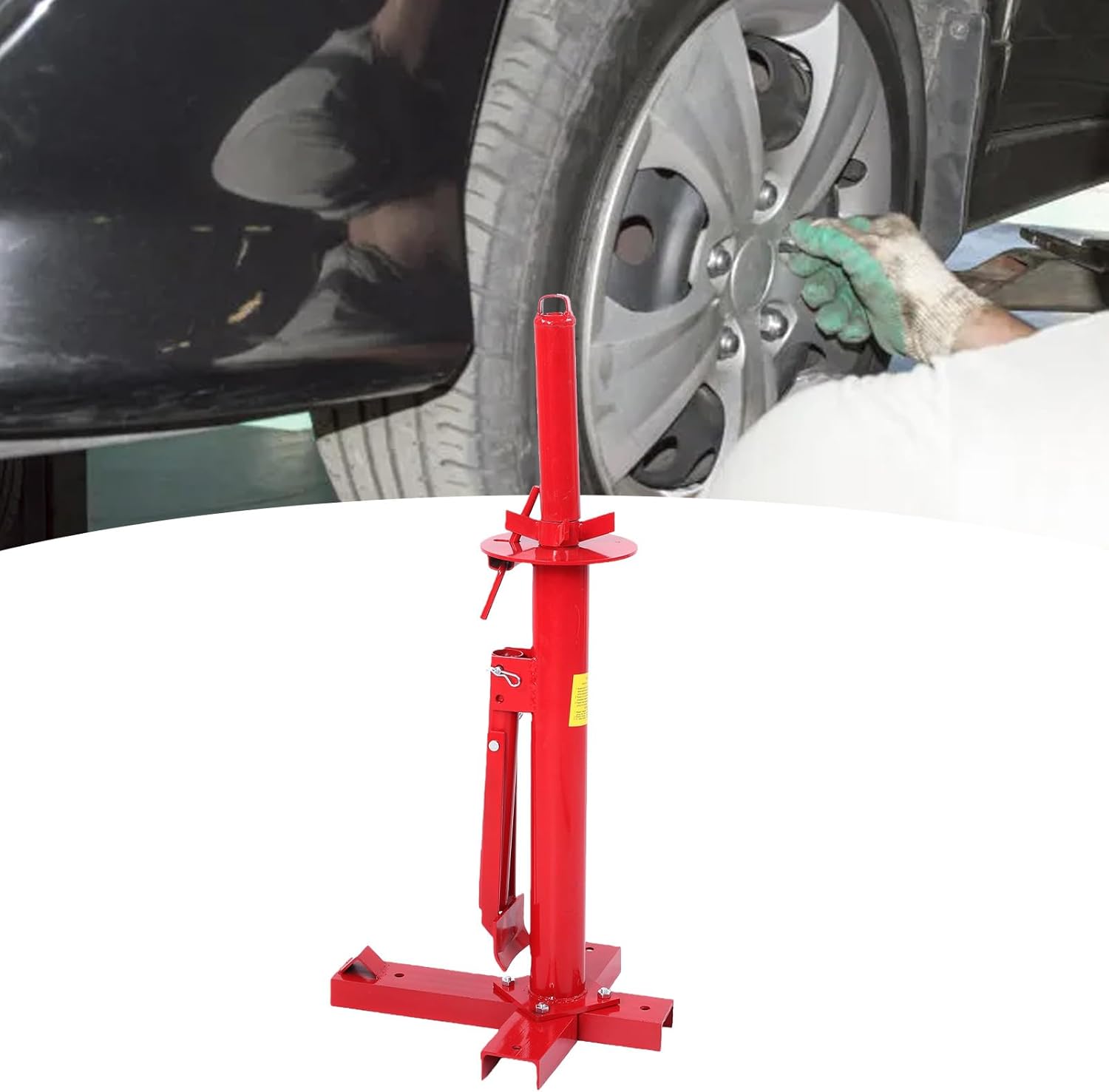 Acouto Manual Tire Changer Portable Hand Bead Breaker Tool 8 to 16in for Cars Trucks Motorcycles with High Strength Metal Lever for Efficient Tire Removal
