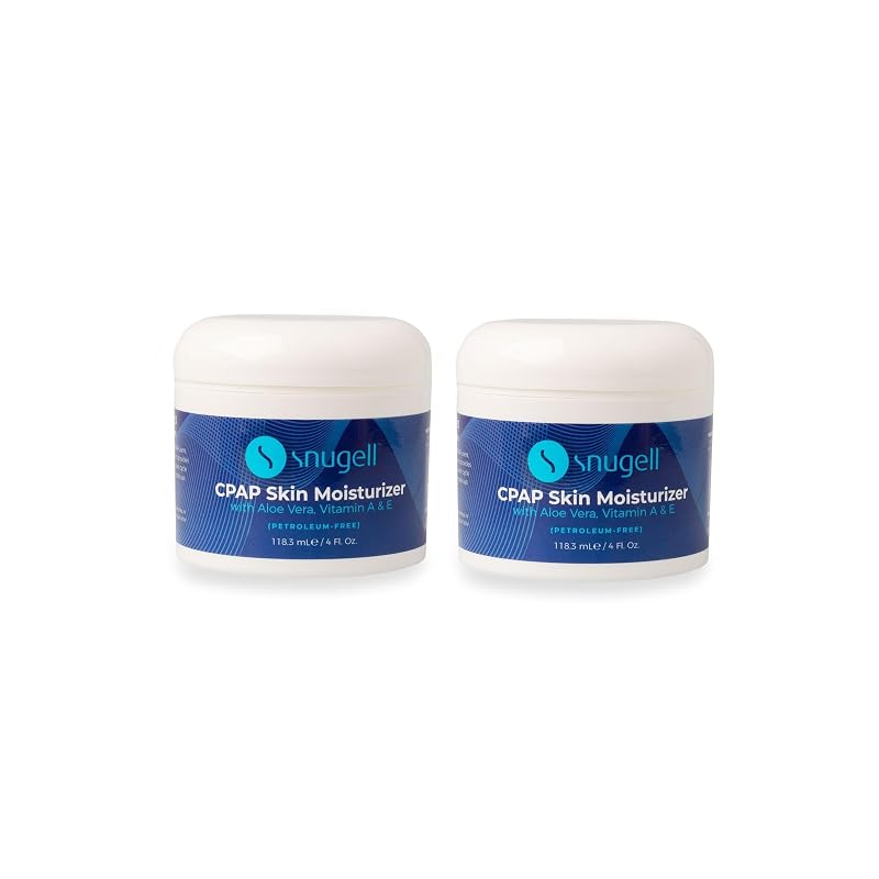 Snugell Creme Hidratante Facial Diário com Aloe Vera, Vitaminas A e E, Sem Petróleo e Sem Fragrância, Pacote com 2 de 120 mL