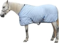 Vista 1 de LEAFOREST Alfombra de verano con cuello estándar de malla de caballo, color azul, 63 pulgadas