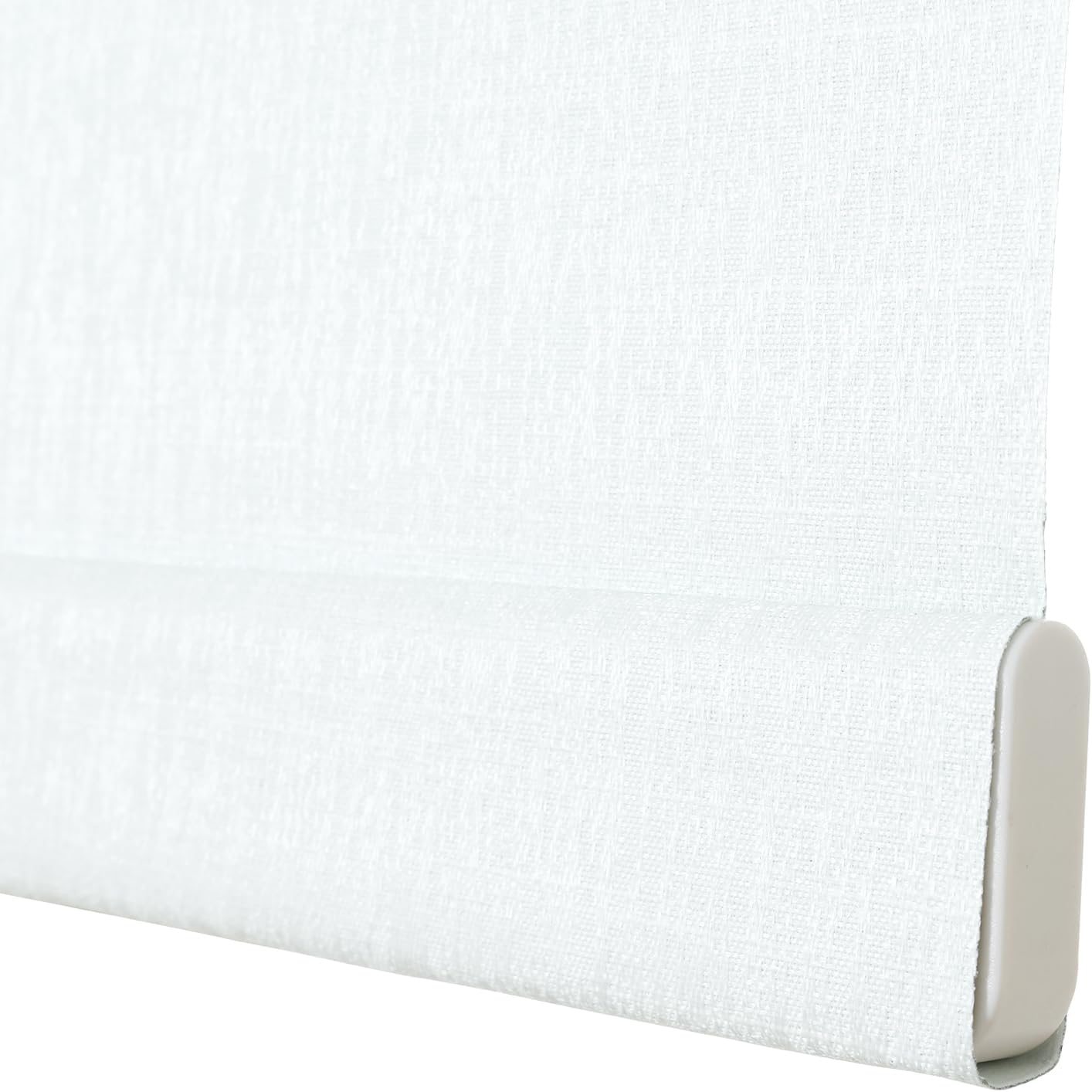 TWOPAGES Blackout Roller Shade for Windows Custom Size Cordless Blind Roller Up Window Shade Thermal Insulation Window Shade for Home Door Office, Boutique Snow White