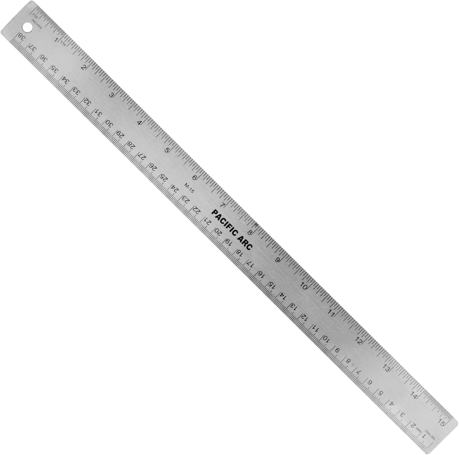 Pacific Arc Stainless Steel 15 Inch Metal Ruler Non-Slip Cork Back ...