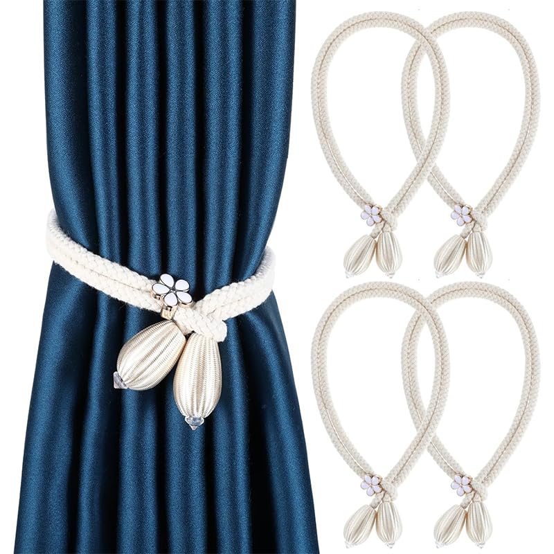 Catálogo para Comprar On-line Cuerdas para cortinas los preferidos por los clientes. 47 HASTHIP® Sujetadores de Cortina Decorativos, Alzapaños de Cuerda de Algodón con Diseño Elegante y Moderno, Abrazaderas Ajustables para Sala, Dormitorio u Oficina, Set de 4...