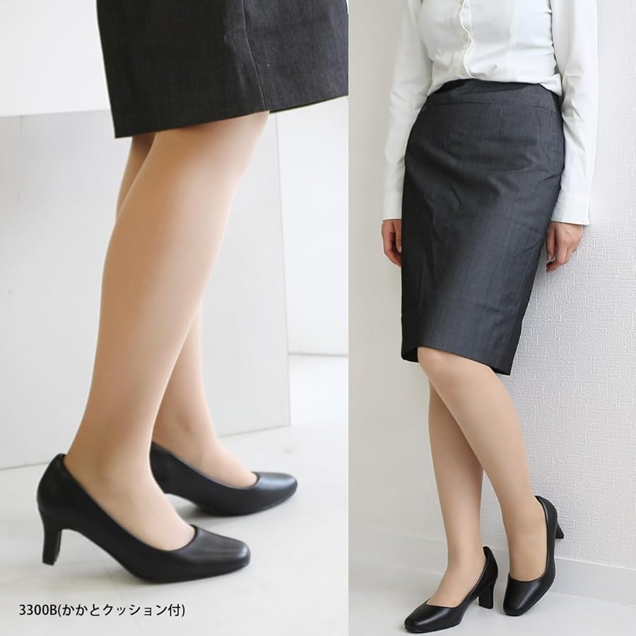 黒いスリッポンパンプス リクルートパンプス bs3300_3301_3302_01.jpg