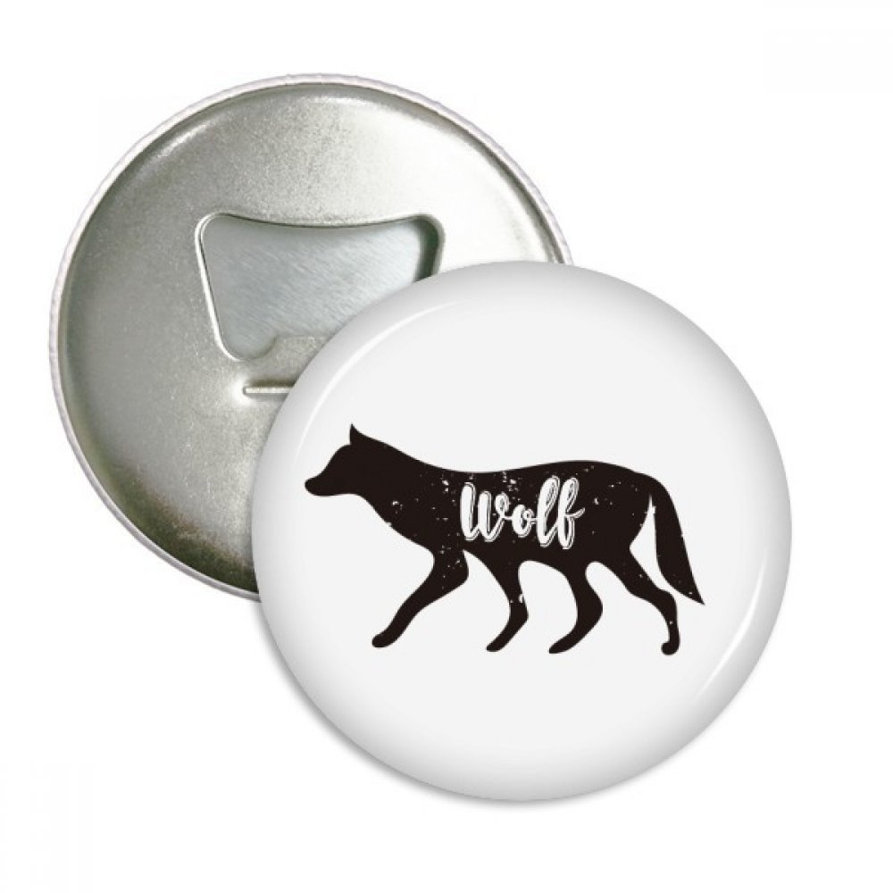 Aimants loup noir et blanc décapsuleurs pour apéritif réussi