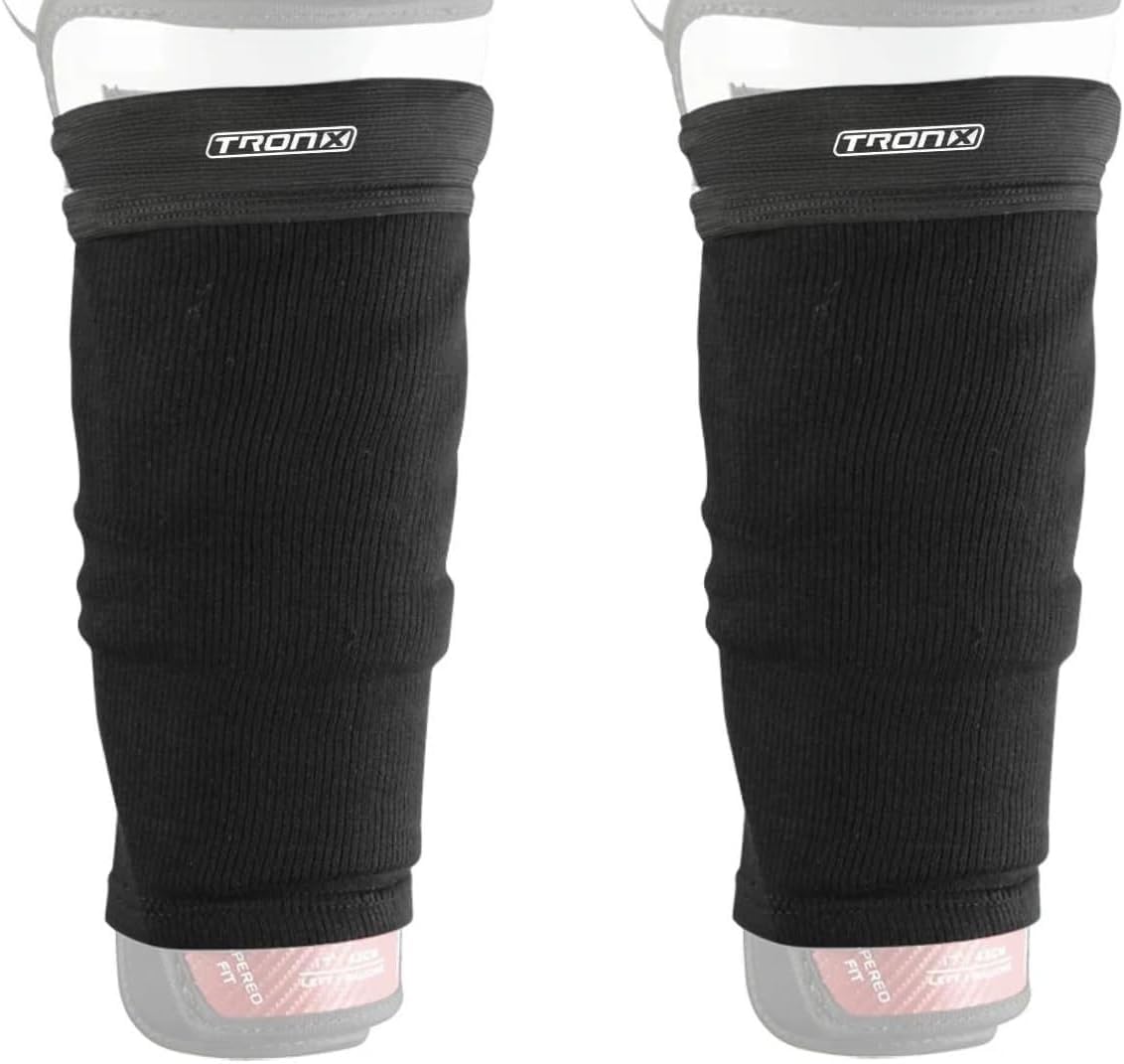 TronX Protège-tibias de hockey sur glace – Senior Adulte et Junior – Économise sur le ruban protège-tibias