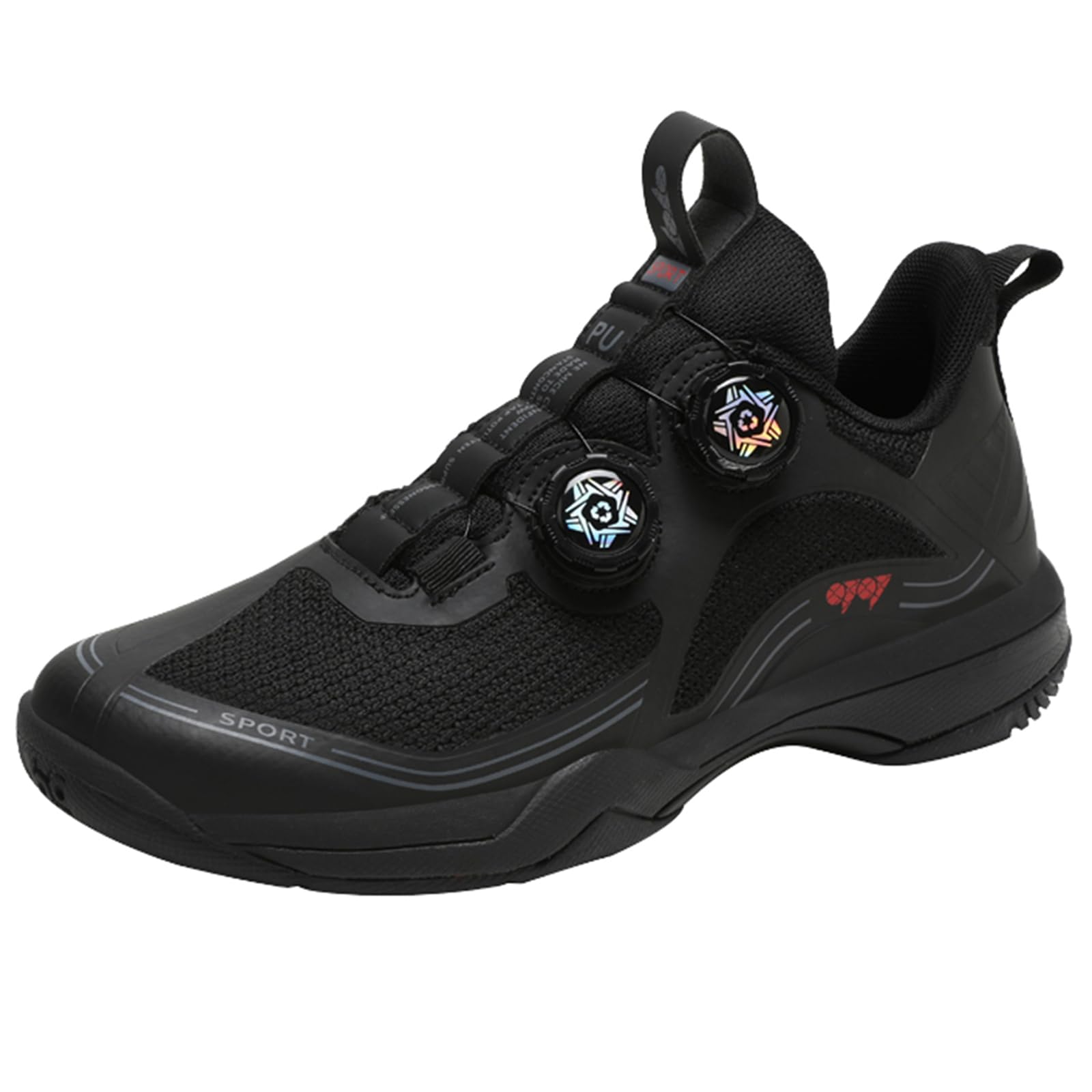 Chaussures doubles durables – Badminton/tennis de table avec filet lumière du jour