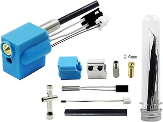 APAAZO Compatible With 3D Printer Artillery Extruder Silicone Nozzle Kit Heating Block Throat And Thermistor Idler Arm (Color : Kit C)