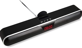 Sound Bars 3D Surround Sound, Portable Wireless Sound Bar for TV Bluetooth Speaker, Digital Signal Processing DSP with Superb Sound, Multiple Sound Modes Easy to Set,Single The New
