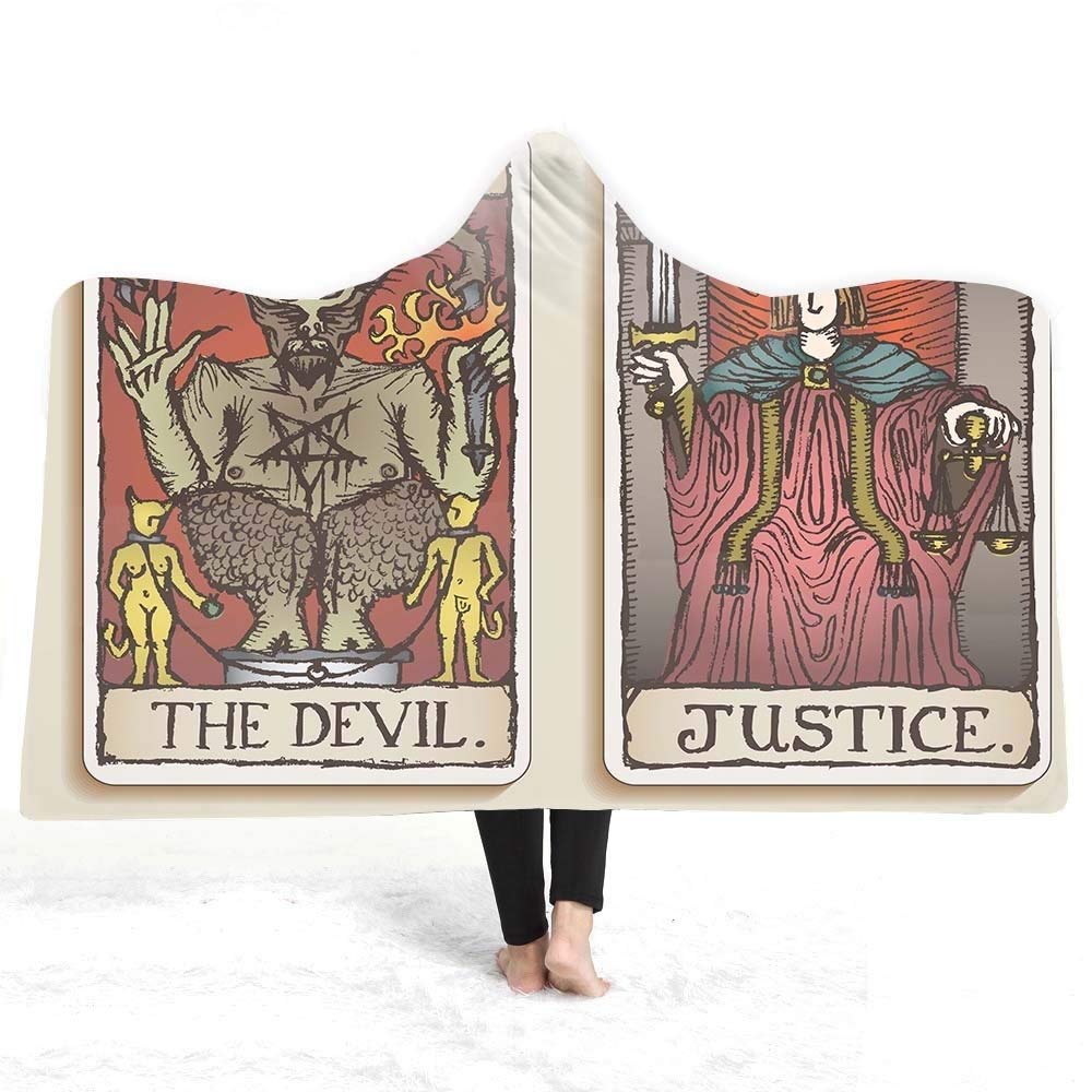 Blankets Hooded Cloak Cloak Magic Carpet Wearing A Hat Beiji Rong Double Plush Blanket (Color : 3, Size : 150 * 200cm)