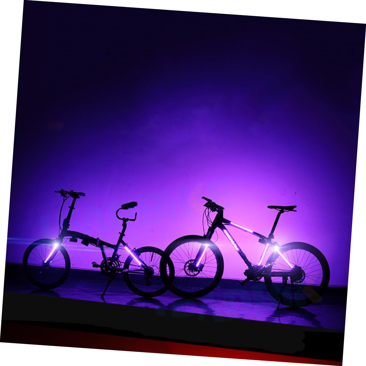 BESPORTBLE Lot de 3 Feux de Vélo à LED 5 8 Couleurs 8 Modes Faciles à Installer