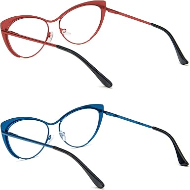 KOKOBIN Lot de 3 lunettes de lecture surdimensionnées pour femme, blocage de la lumière bleue, charnière à ressort pour ordinateur, Noir, transparent et léopard