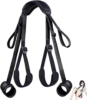 TAUOE Appareil d'entraînement au yoga pour couples - Kit d'écharpe de cuisse et de cheville, du cou aux poignets, avec jouets pour adultes réglables, pour hommes et femmes, jeux de rôle, jeux de chamb