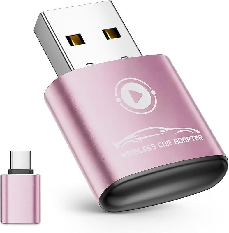 Adaptador Wireless CarPlay APROO BY967N para iPhone – Rosa