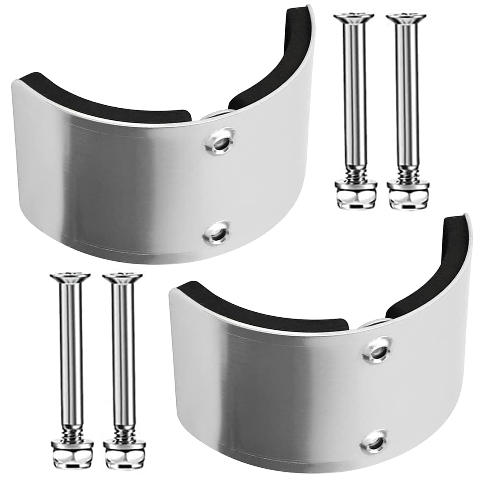 Msioytog Multicolor 2Pcs Dry Wall Stilt Replacement Part Stilt Bend Plates Aluminum Alloy Curved Plate Metal Stilts Accessories Kits For Home Improvement Plastering