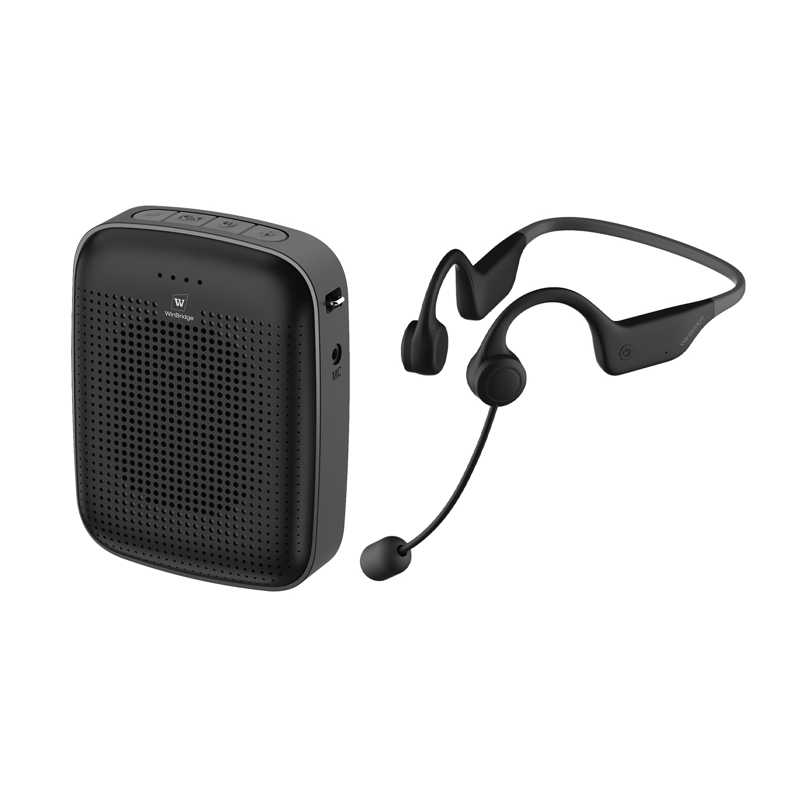 Amazon | wwinbridge スピーカー ポータブル 小型拡声器 15W 耳掛け