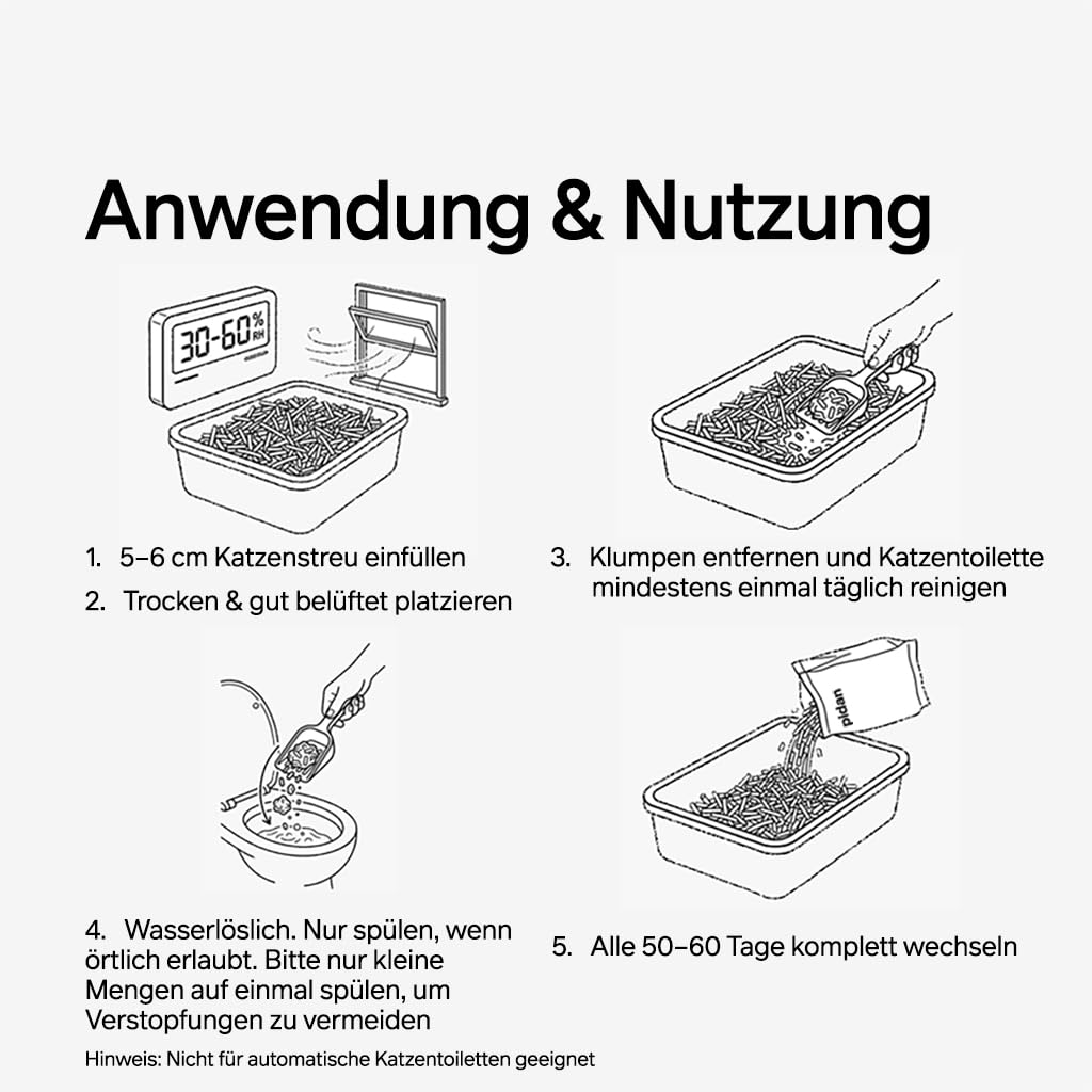 pidan Tofu Katzenstreu 9,6 kg (4 Beutel)