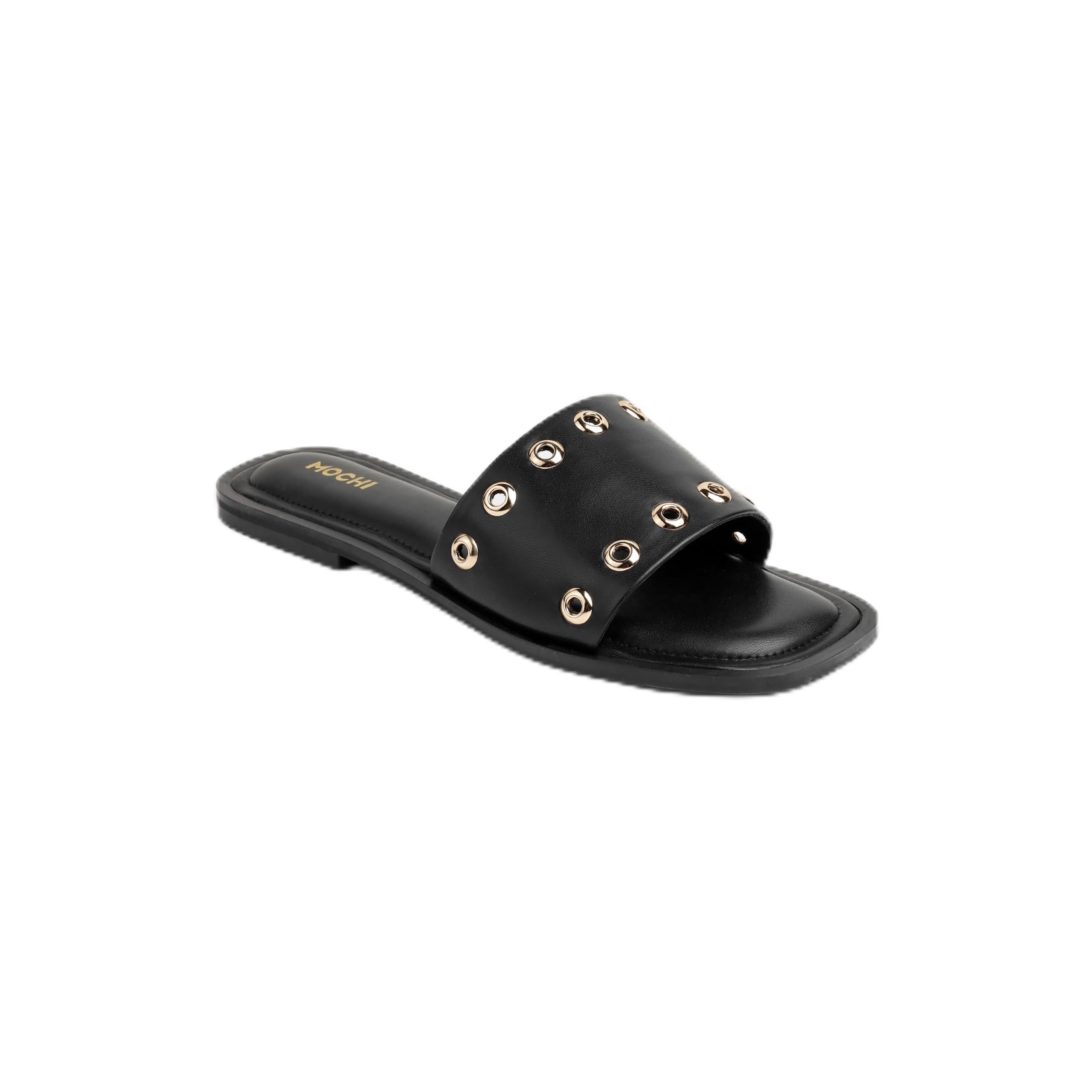 mochi Metro Women's Black Slipper slide-picture-17