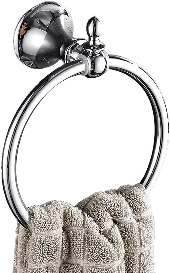Towel Racks Bathroom Round Towel Rack Towel Ring Stainless Steel European Towel Ring Towel Ring for Bathroom Storage