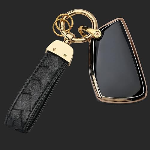 Miniatura 6 de Funda para llavero Chevy compatible con GMC Sierra 1500 Chevrolet Silverado 1500 2500HD 3500HD 3500HD 2023 2022 2021 (negro, 6 botones)