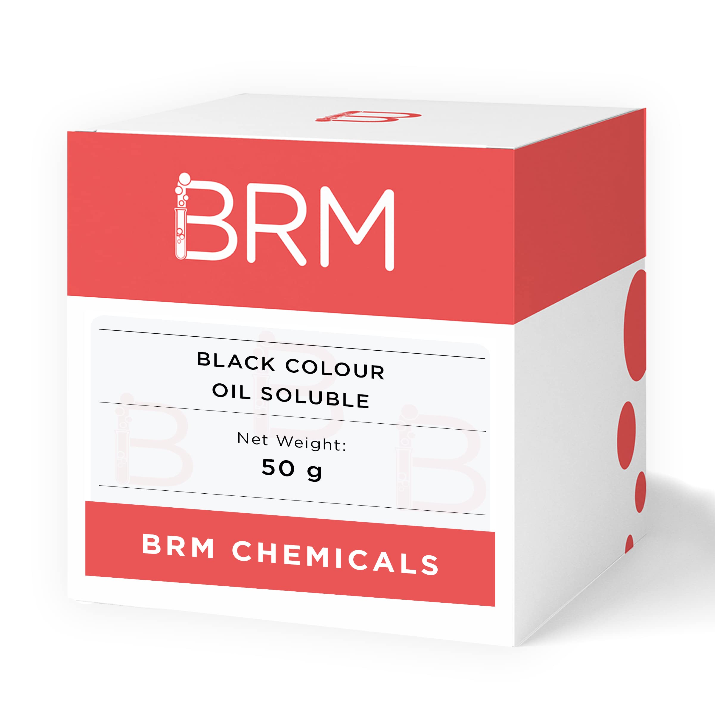 BRM Chemicals Black Powder Colour - 50 Grams Oil Soluble - For Soap Making, Candle Making, Shampoo Making, Lotions, Make Up, Cosmetics & DIY Personal Care