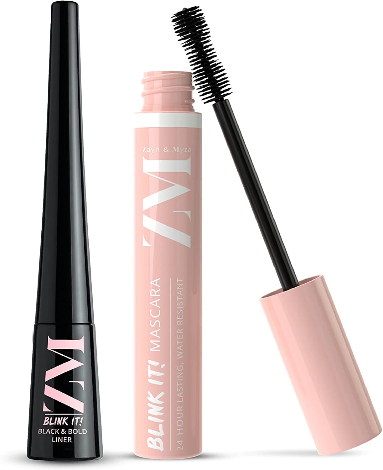 Buy ZM Blink it! Liquid Eyeliner and Mascara Waterproof and Smudge proof Combo 12 ml (Black